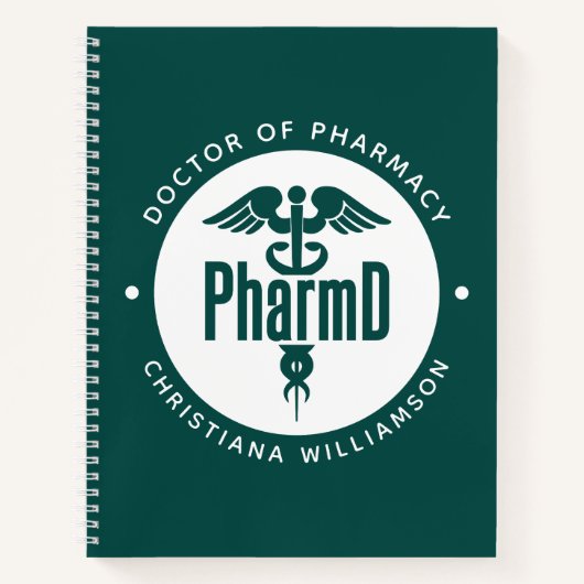 PharmD Arzt des Pharmazeutischen Abschlusses Apoth Notizblock (Vorderseite)