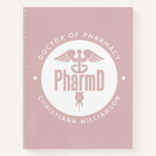 PharmD Arzt des Pharmazeutischen Abschlusses Apoth Notizblock