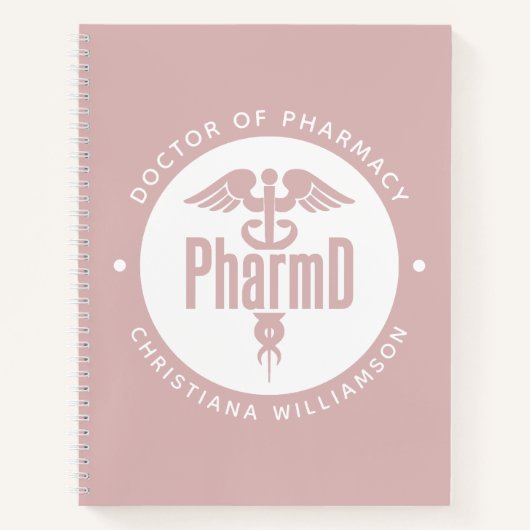 PharmD Arzt des Pharmazeutischen Abschlusses Apoth Notizblock (Vorderseite)