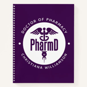 PharmD Arzt des Pharmazeutischen Abschlusses Apoth Notizblock
