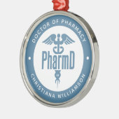 PharmD Arzt des Pharmazeutischen Abschlusses Apoth Ornament Aus Metall (Links)