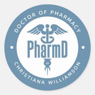 PharmD Arzt des Pharmazeutischen Abschlusses Apoth Runder Aufkleber
