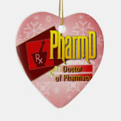 PharmD Arzt für Pharmacy LOGO Keramikornament (Rechts)