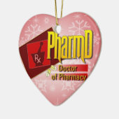 PharmD Arzt für Pharmacy LOGO Keramikornament (Links)