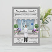 PharmD Ärztlicher Abschluss Einladung (Stehend Vorderseite)