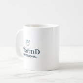 PharmD-Berufstypografie Kaffeetasse (Vorderseite Links)