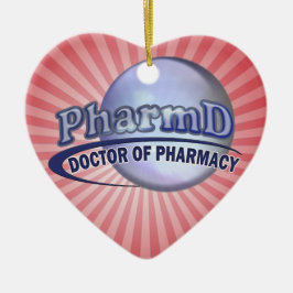 PharmD BLAUES LOGO - DOKTOR OF PHARMACY Keramikornament