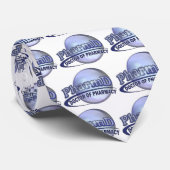 PharmD BLAUES LOGO - DOKTOR OF PHARMACY Krawatte (Gerollt)