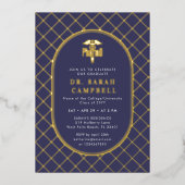 PharmD Doctor of Pharmacy Graduation Check Pattern Folieneinladung (Vorderseite)