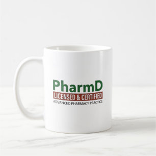 PharmD lizenziert und zertifiziert Kaffeetasse