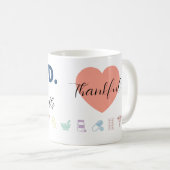 PharmD Personalisierter Becher | Minimaler moderne Kaffeetasse (VorderseiteRechts)
