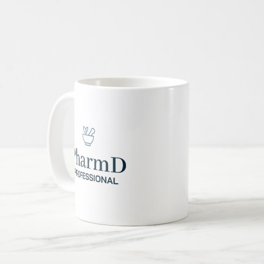 PharmD Professional Identity Typography Kaffeetasse (Vorderseite Links)
