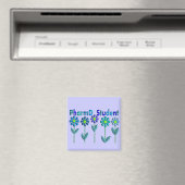PharmD Student BLUE FLOWERS Magnet (In Situ (Geschirrspüler))