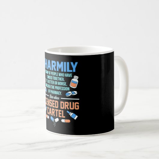 Pharmily Pharmacist Technician Pharmacy PharmD Kaffeetasse (VorderseiteRechts)
