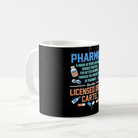Pharmily Pharmacist Technician Pharmacy PharmD Kaffeetasse (Vorderseite Links)