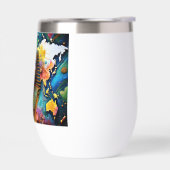 Pharoah’ Face on World Map Drinking Glasses (Links)
