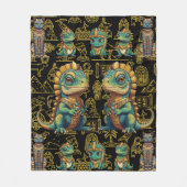 Pharoah Iguana Fleecedecke (Vorderseite)