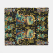 Pharoah Iguana Fleecedecke (Vorderseite (Horizontal))