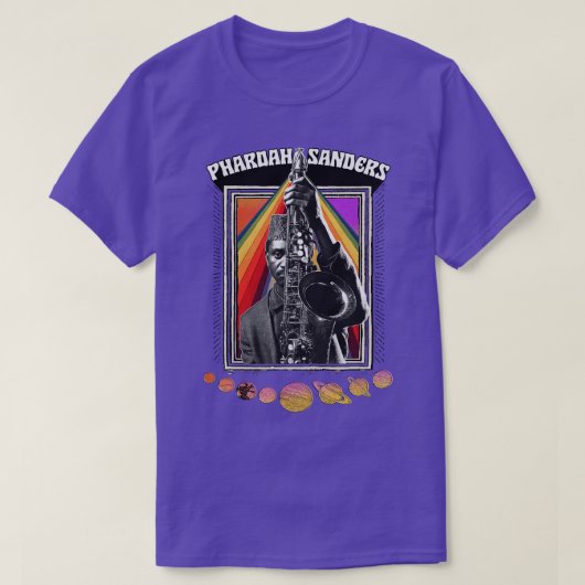 PHAROAH SANDERS Original Psychedelic Design T-Shirt (Design vorne)
