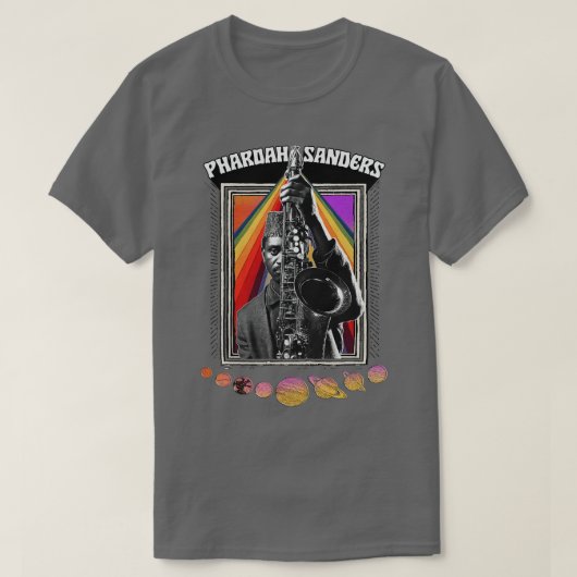 PHAROAH SANDERS Original Psychedelic Design T-Shirt (Design vorne)