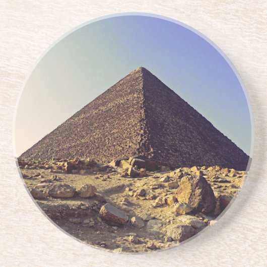 Pharoahs Pyramid Sandstein Untersetzer (Vorne)