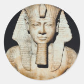 Pharoh Seti Runder Aufkleber (Vorderseite)