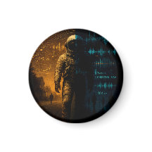 Phase 1 Poster - Glitch Astronaut Art