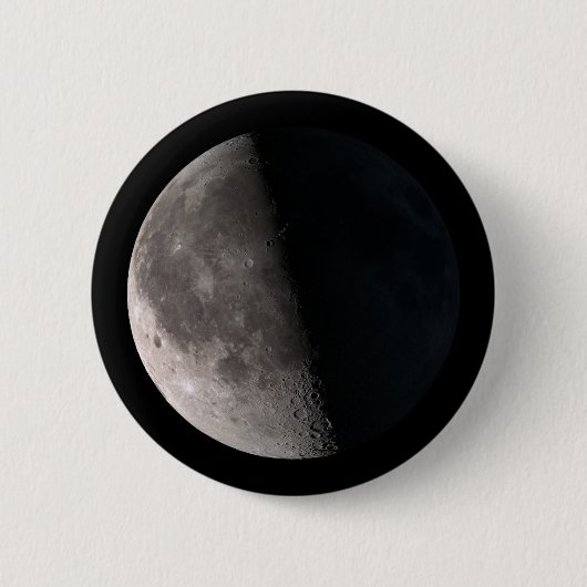 Phase Mond im dritten Quartal Button (Vorderseite)