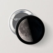 Phase Mond im dritten Quartal Button (Vorne & Hinten)