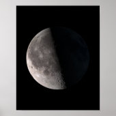 Phase Mond im dritten Quartal Poster (Vorne)