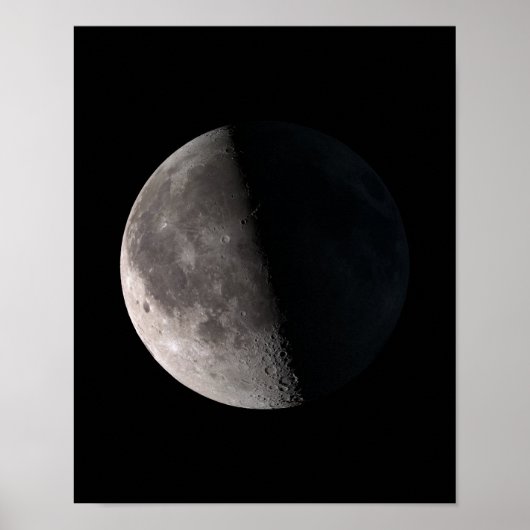 Phase Mond im dritten Quartal Poster (Vorne)