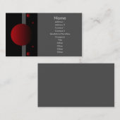 Phase - Rot Visitenkarte (Vorne/Hinten)