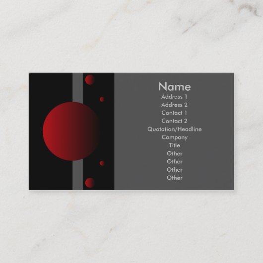 Phase - Rot Visitenkarte (Vorderseite)