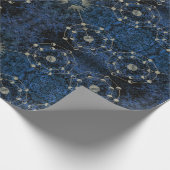 Phasen der Mond-Antiken-Illustration Geschenkpapier (Ecke)