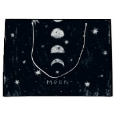 Phasen der Mondgeschenktasche Große Geschenktüte (Vorderseite)