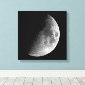 PHASEN DER MOONSERIE, HALBMOND. FOTO 2 VON 5 LEINWANDDRUCK (Insitu (Holzboden))
