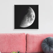 PHASEN DER MOONSERIE, HALBMOND. FOTO 2 VON 5 LEINWANDDRUCK (Insitu (Wohnzimmer))