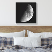 PHASEN DER MOONSERIE, HALBMOND. FOTO 2 VON 5 LEINWANDDRUCK (Insitu (Schlafzimmer))