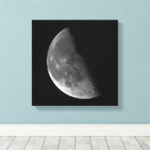 PHASEN DER MOONSERIE, HALBMOND. FOTO 4 VON 5 LEINWANDDRUCK (Insitu (Holzboden))