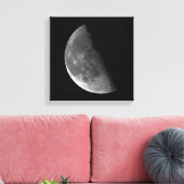 PHASEN DER MOONSERIE, HALBMOND. FOTO 4 VON 5 LEINWANDDRUCK (Insitu (Wohnzimmer))