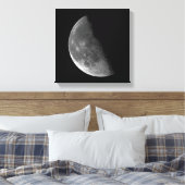PHASEN DER MOONSERIE, HALBMOND. FOTO 4 VON 5 LEINWANDDRUCK (Insitu (Schlafzimmer))