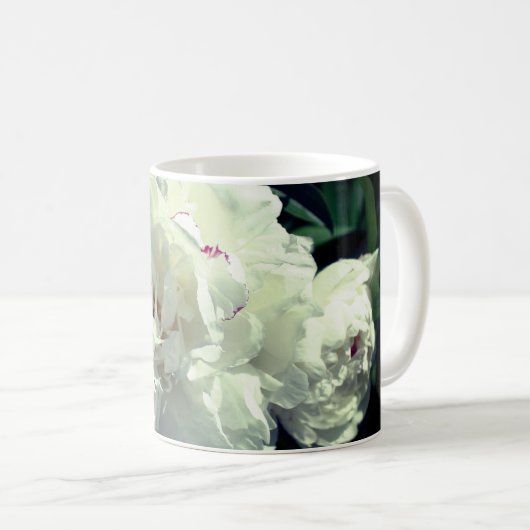 Phasen der Peony Blume Kaffeetasse (VorderseiteRechts)