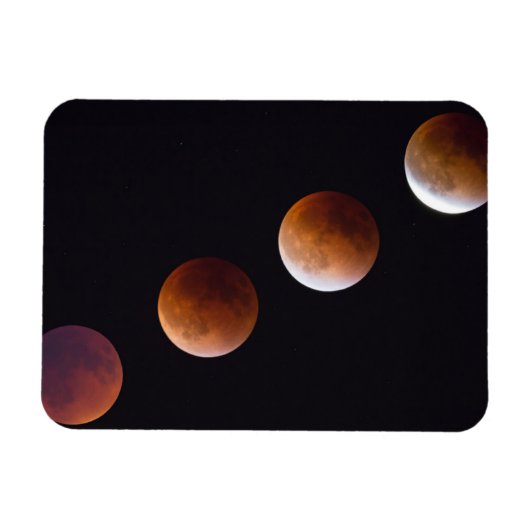 Phasen des gesamten Lunar-Eclipses | Seattle Magnet (Horizontal)
