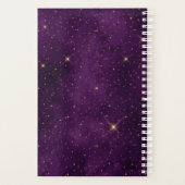 Phasen des Goldmonds auf Lila Sternen Planer (Rückseite)