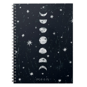Phasen des Mond Spiral Notebook Notizblock