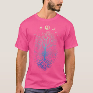 Phasen des Mondbaumes des Lebens Shirt Geschenk fü