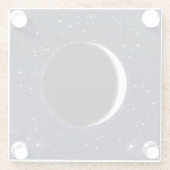 Phasen des Mondes, 1 von 6 Glasuntersetzer (Rückseite)