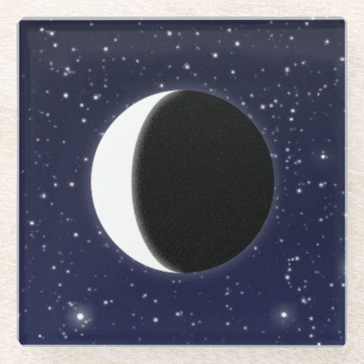 Phasen des Mondes, 2 von 6 Glasuntersetzer (Vorderseite)