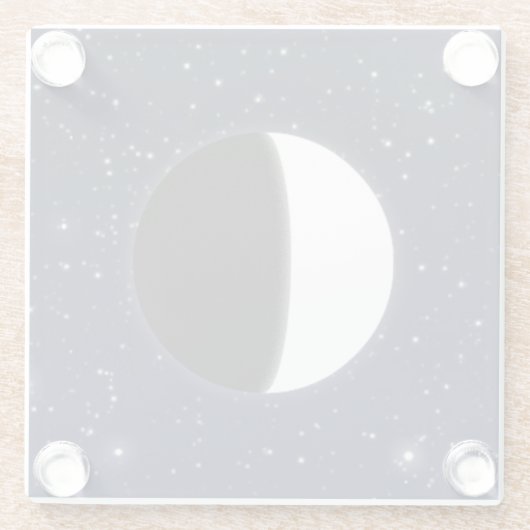 Phasen des Mondes, 3 von 6 Glasuntersetzer (Rückseite)