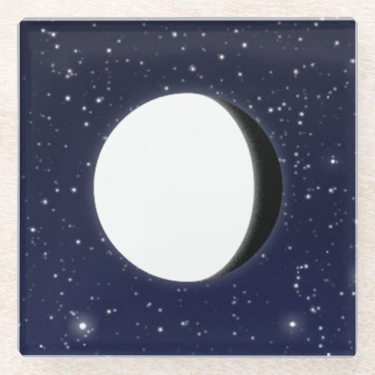 Phasen des Mondes, 5 von 6 Glasuntersetzer (Vorderseite)